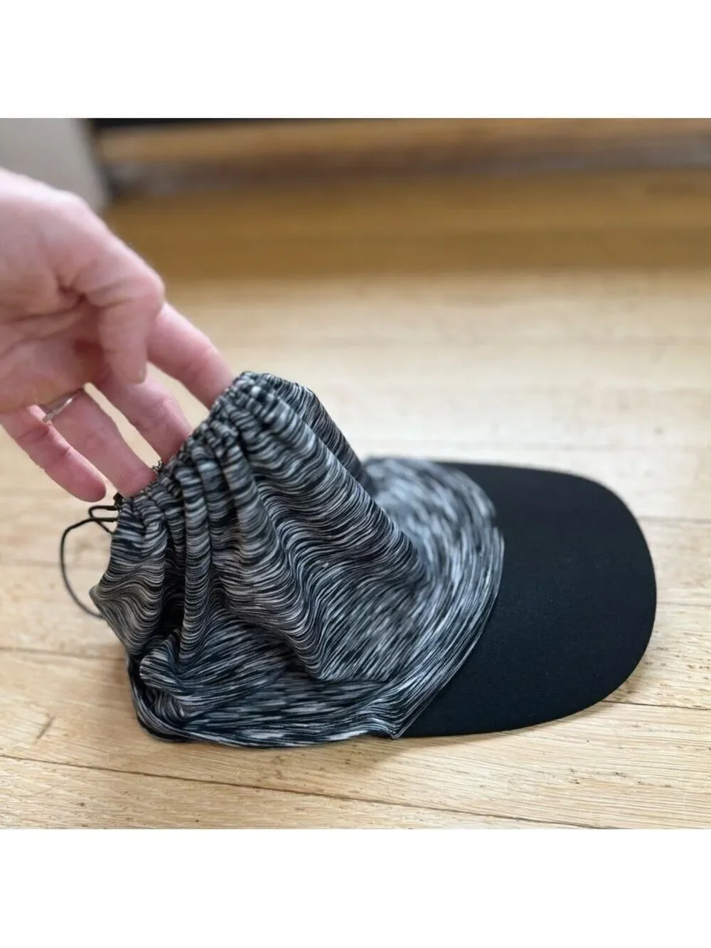 RUNNING HAT with Adjustable Drawstring Ponytail Hole